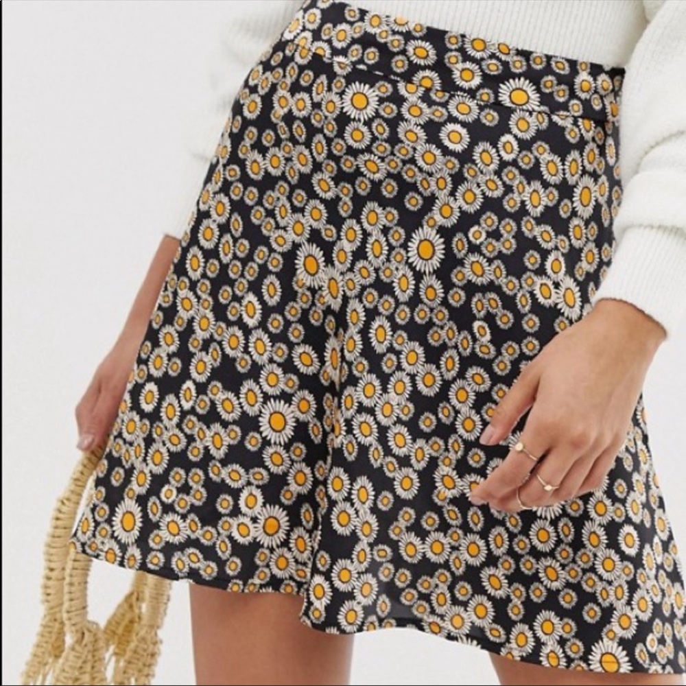 Phoebe Printed Mini Skirt- Free People, size 6